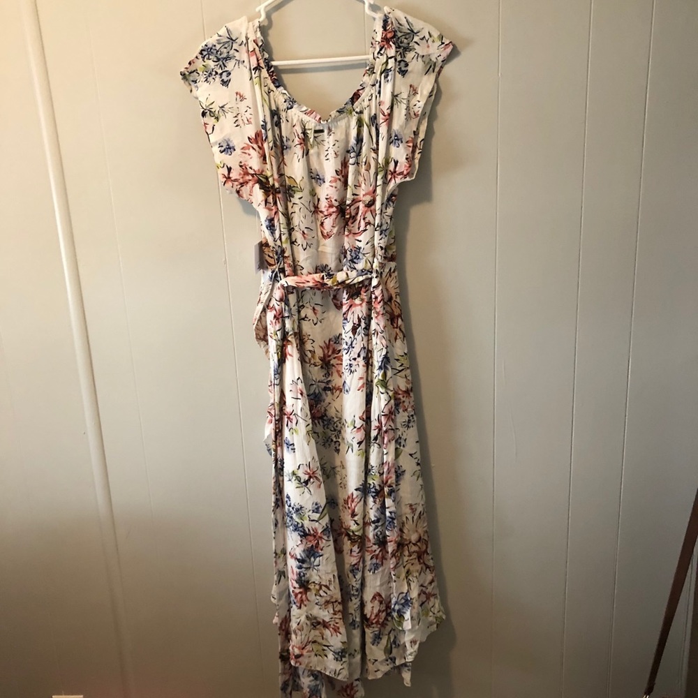 O’Neill Floral High Low Dress with Belt NWT